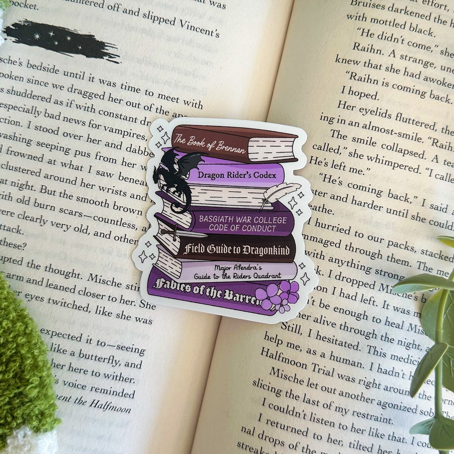 Fourth Wing Books Sticker
