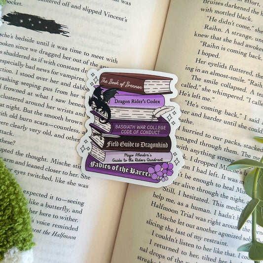 Fourth Wing Books Sticker