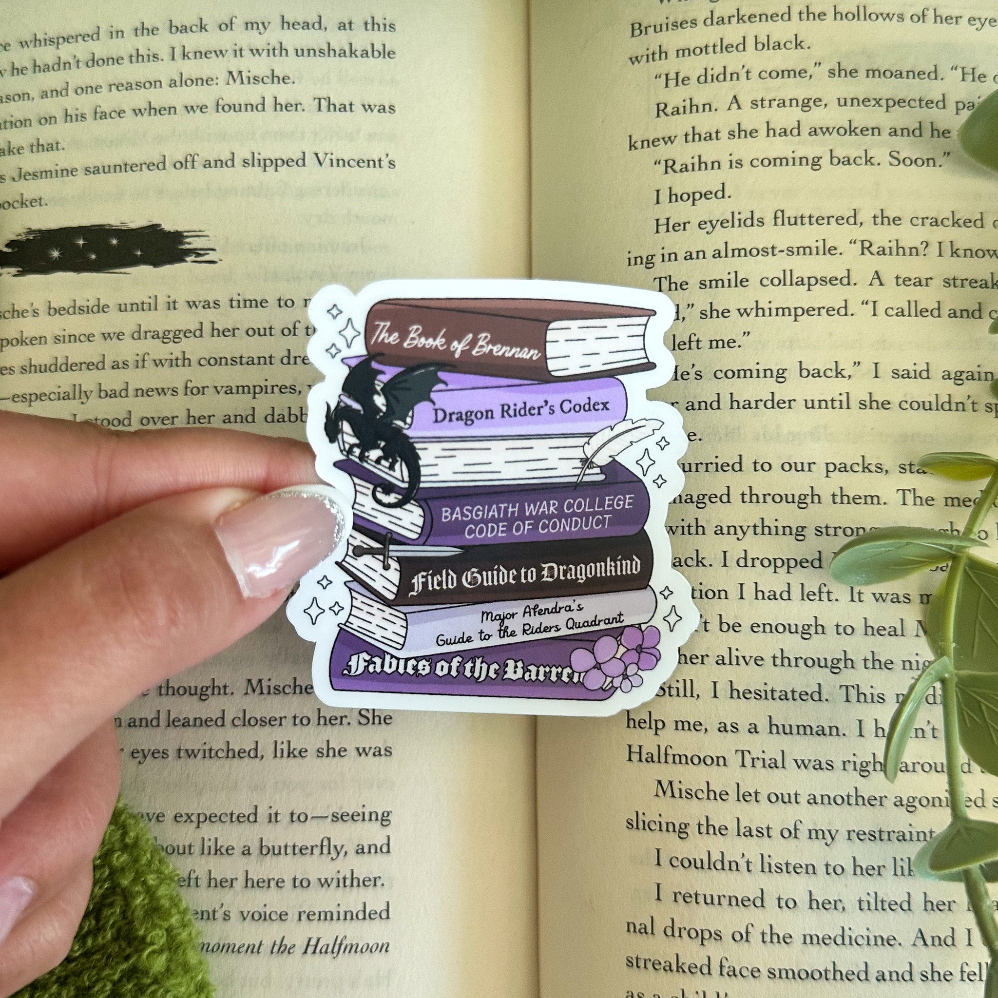 Fourth Wing Books Sticker