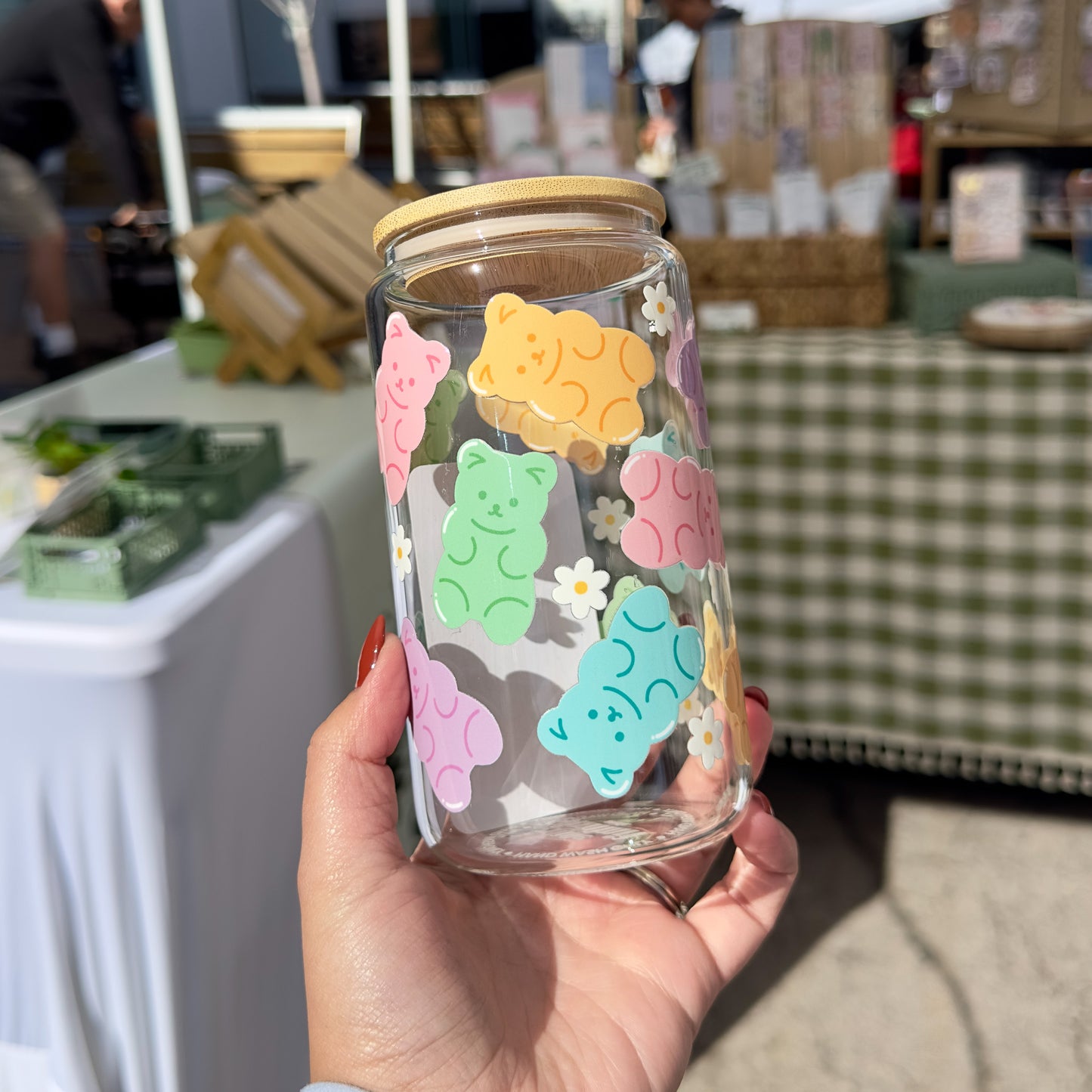 Gummy Bears Glass Cup