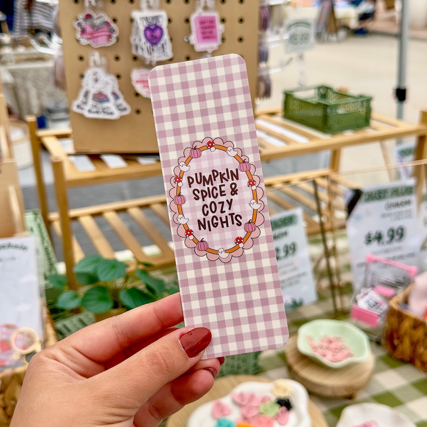 Pumpkin Spice and Everything Nice Paper Bookmark