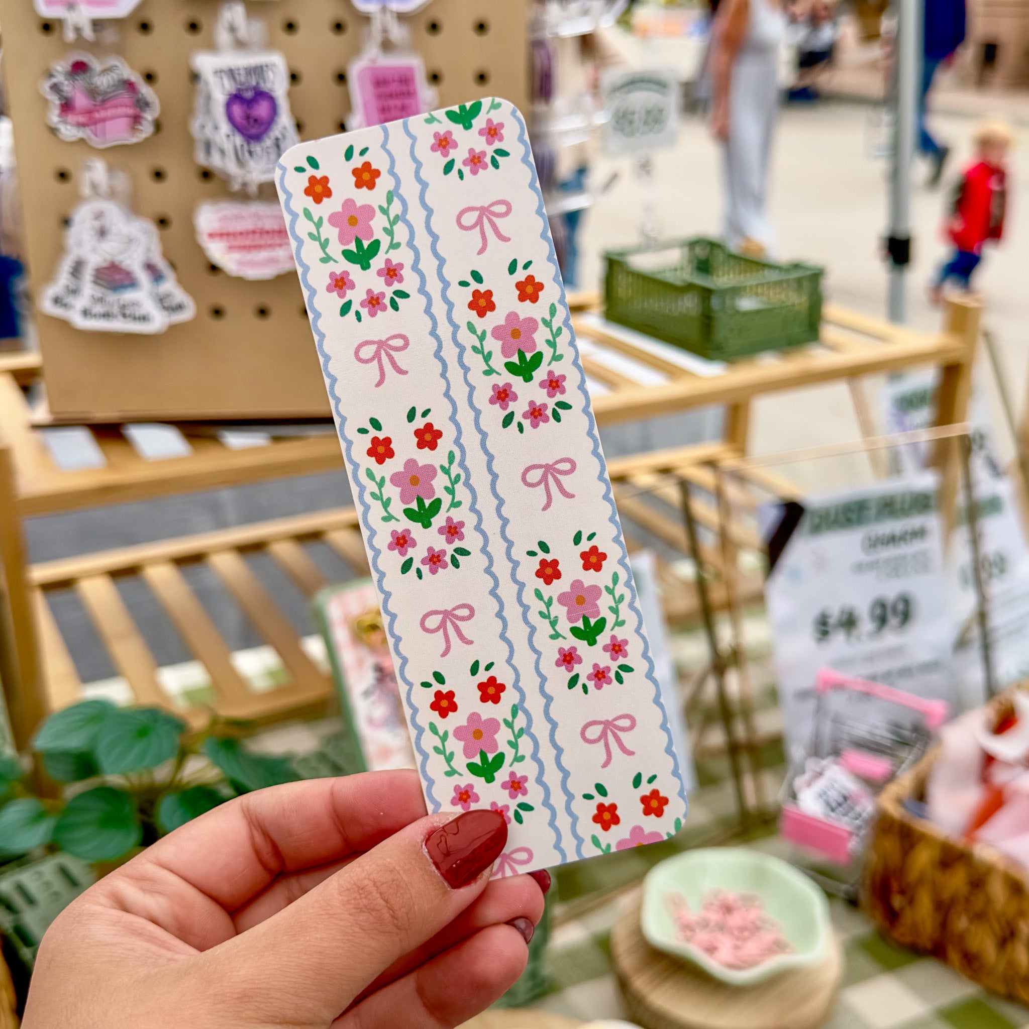 Summer Floral Paper Bookmark