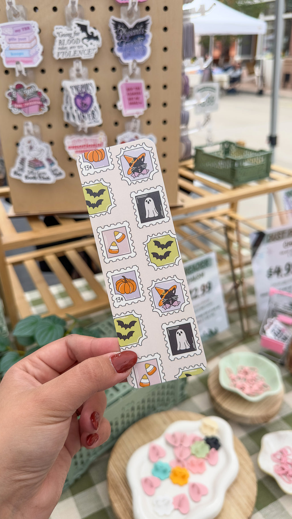 Halloween Stamps Paper Bookmark