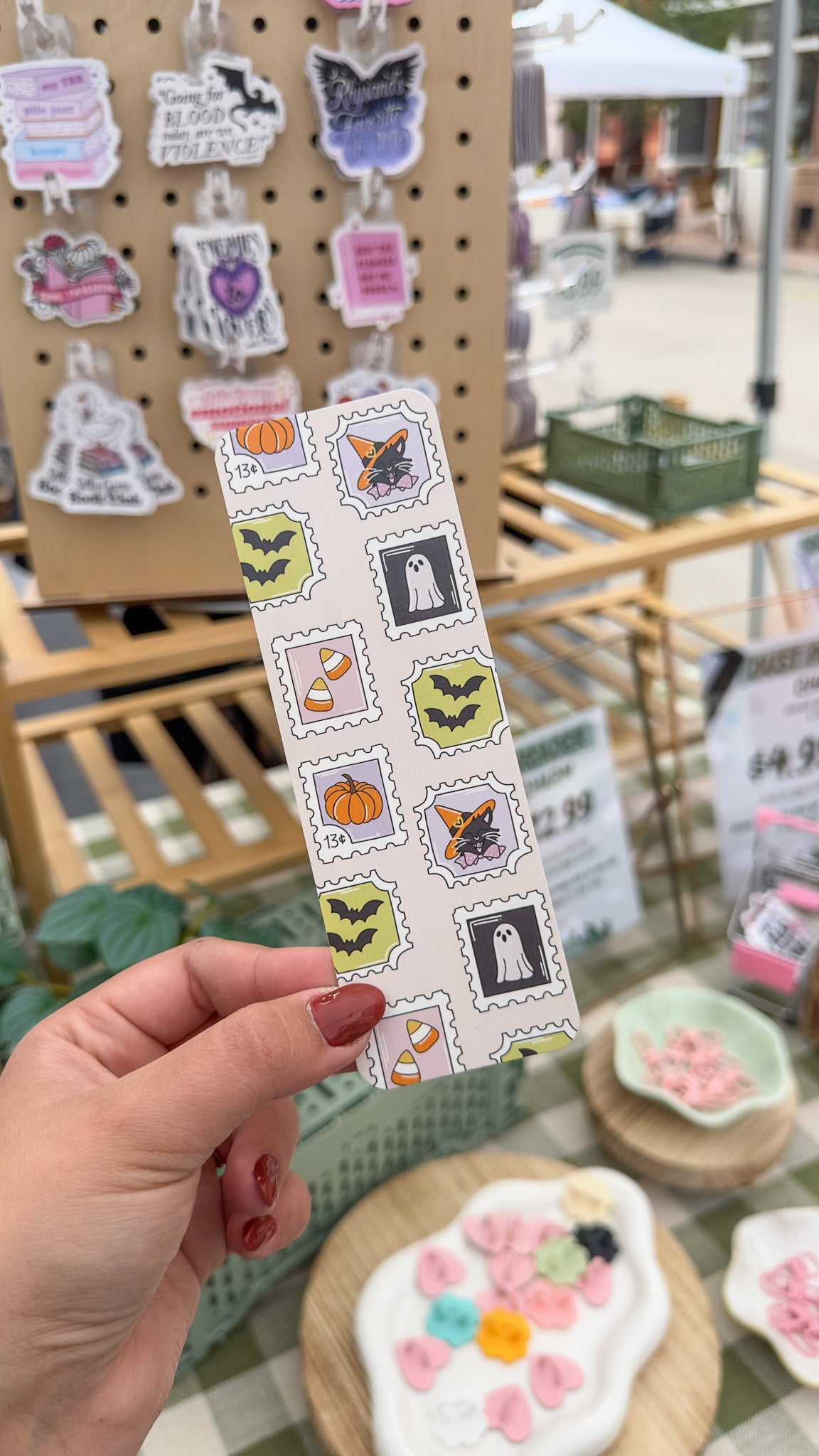 Halloween Stamps Paper Bookmark
