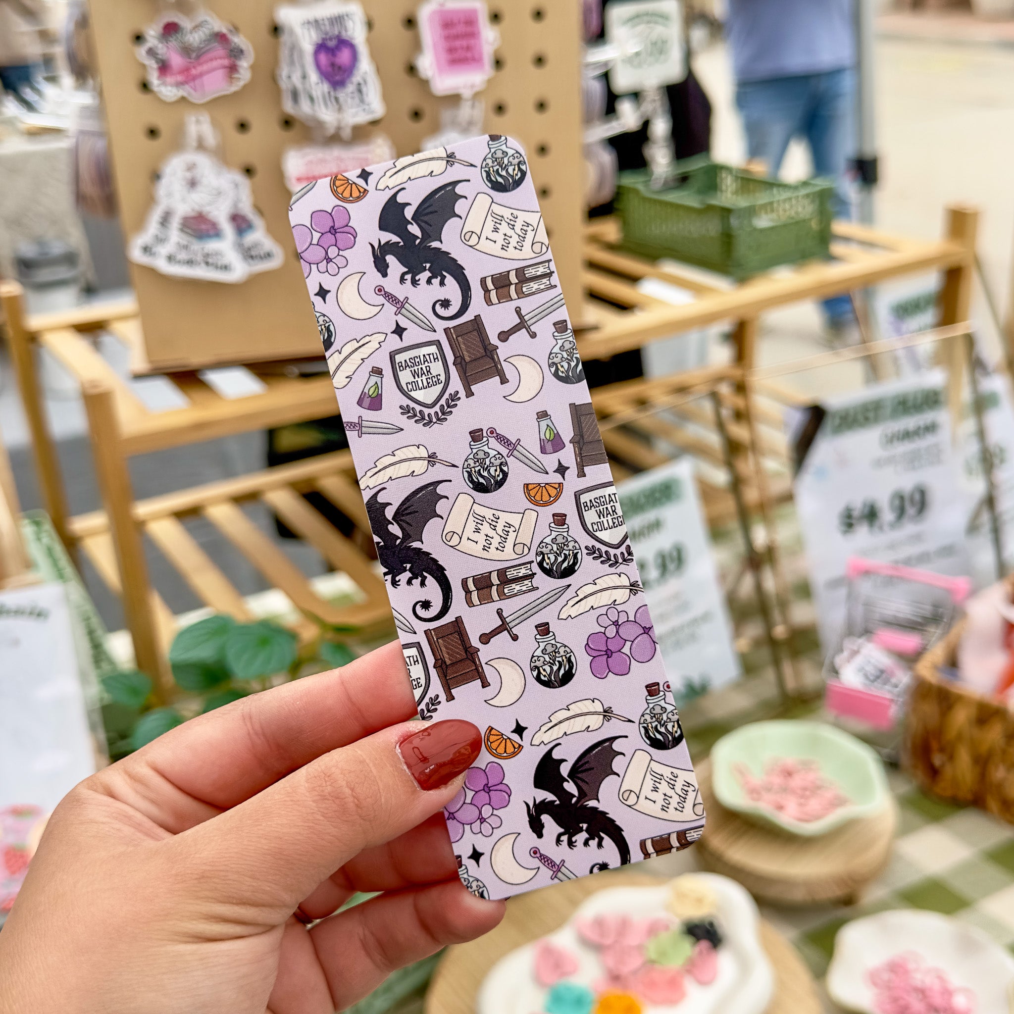 Fourth Wing Paper Bookmark