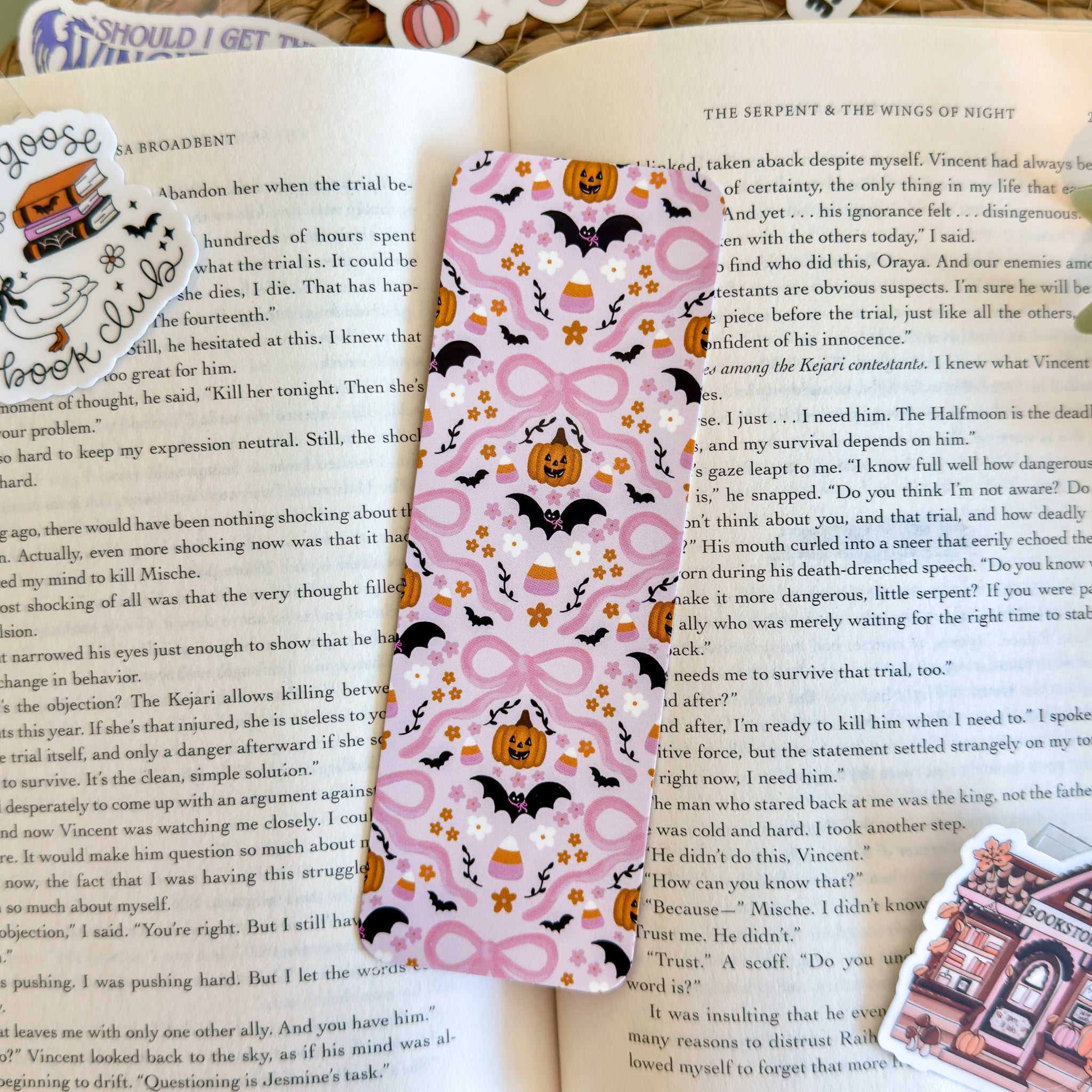 Cute Halloween Paper Bookmark