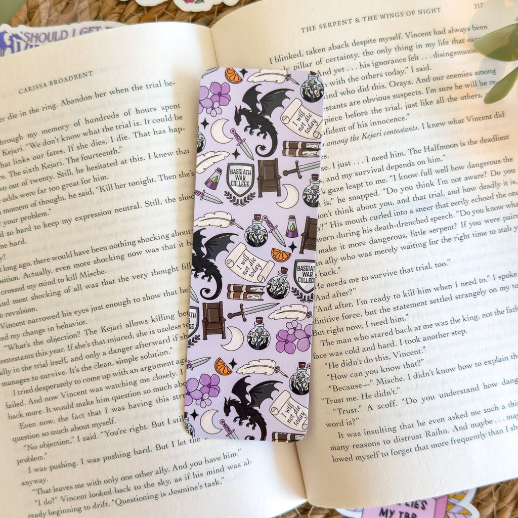 Fourth Wing Paper Bookmark