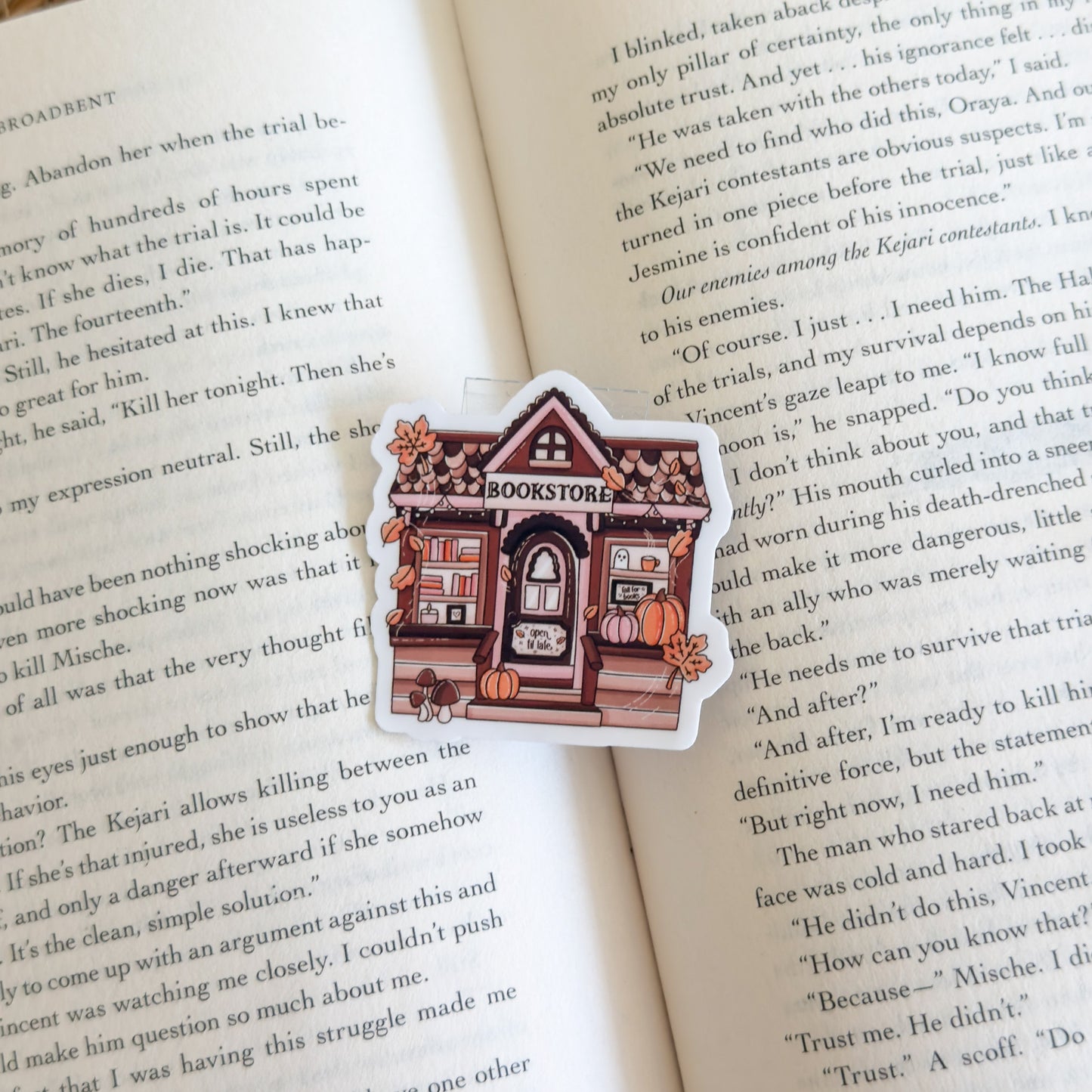 Fall Bookstore Sticker