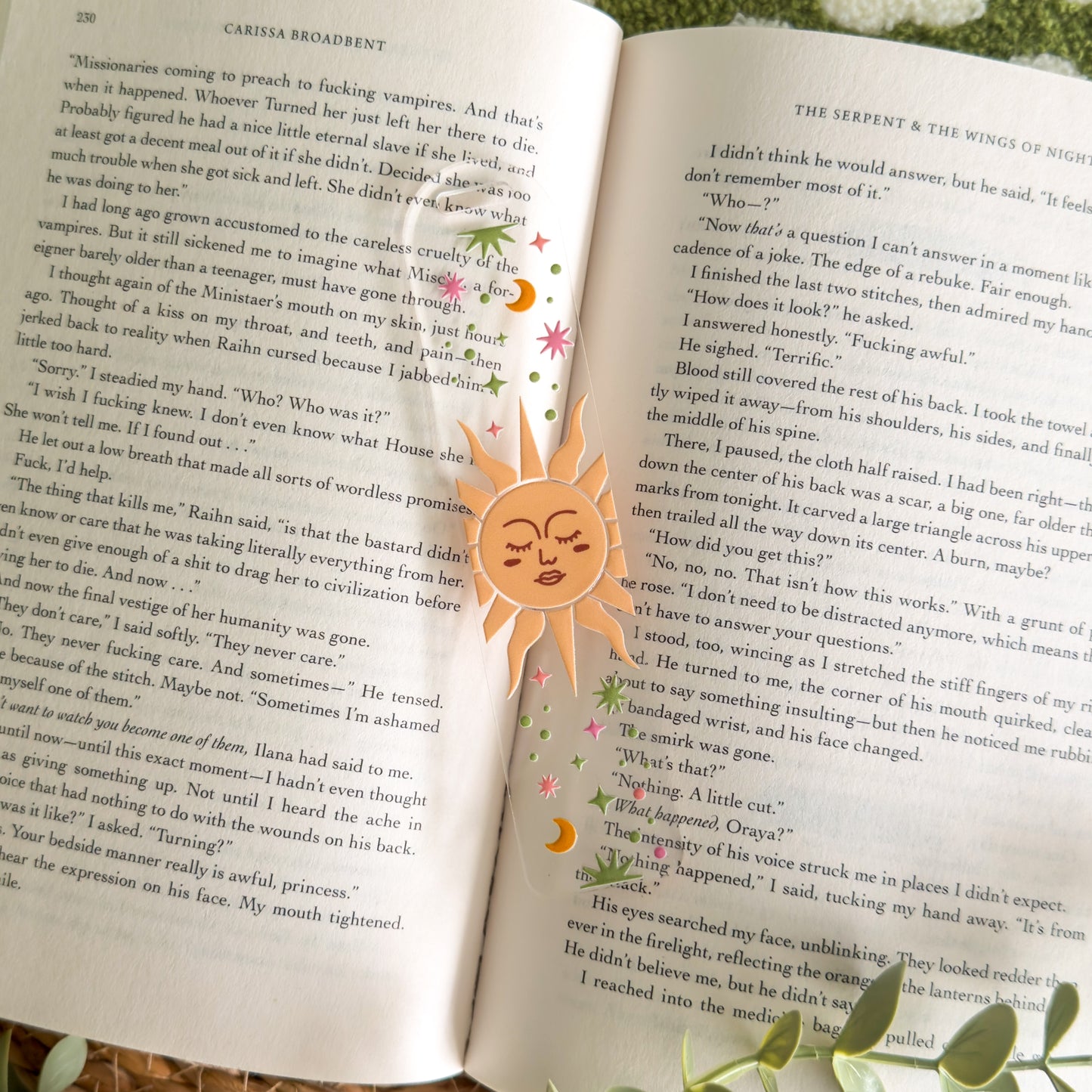 Mystic Sun Acrylic Bookmark