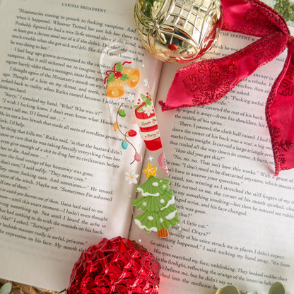Cozy Christmas Acrylic Bookmark