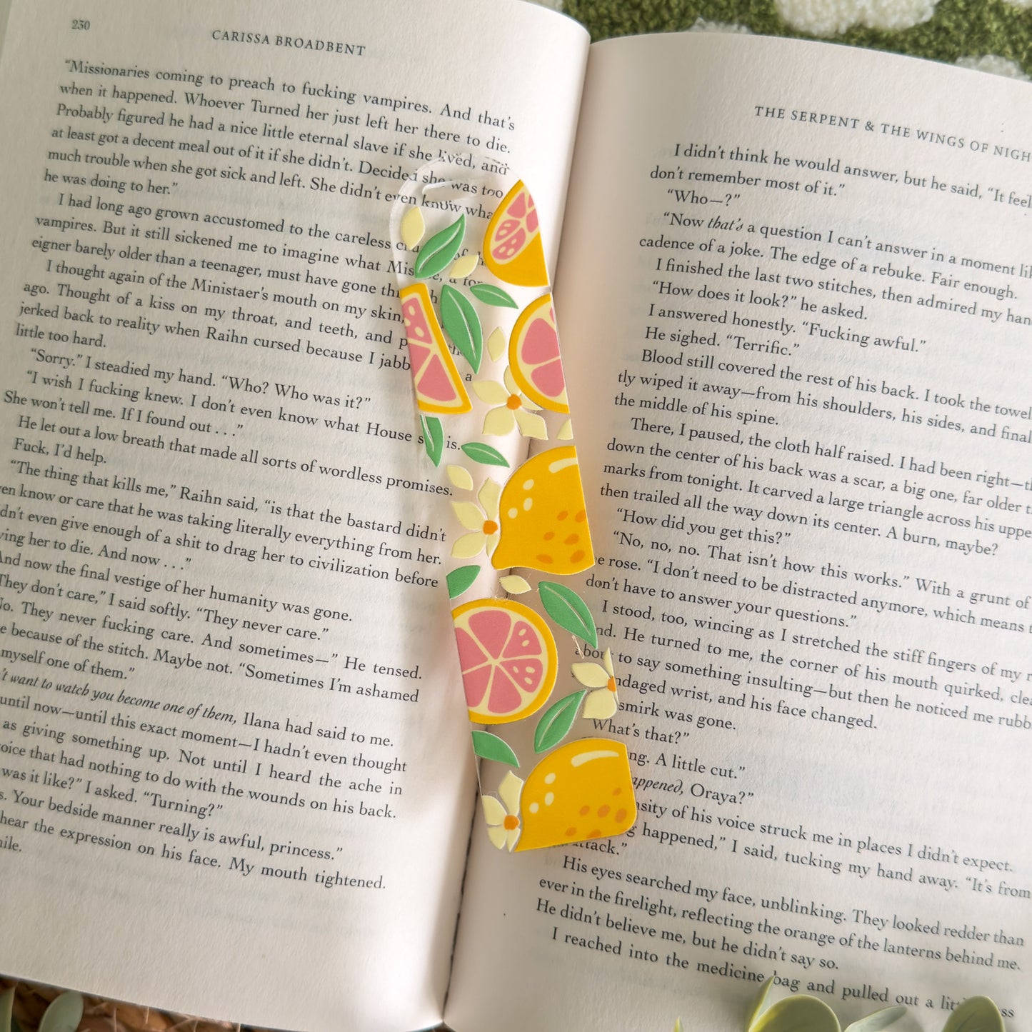 Lemon Summer Acrylic Bookmark