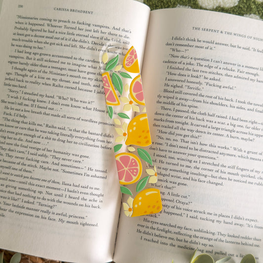 Lemon Summer Acrylic Bookmark