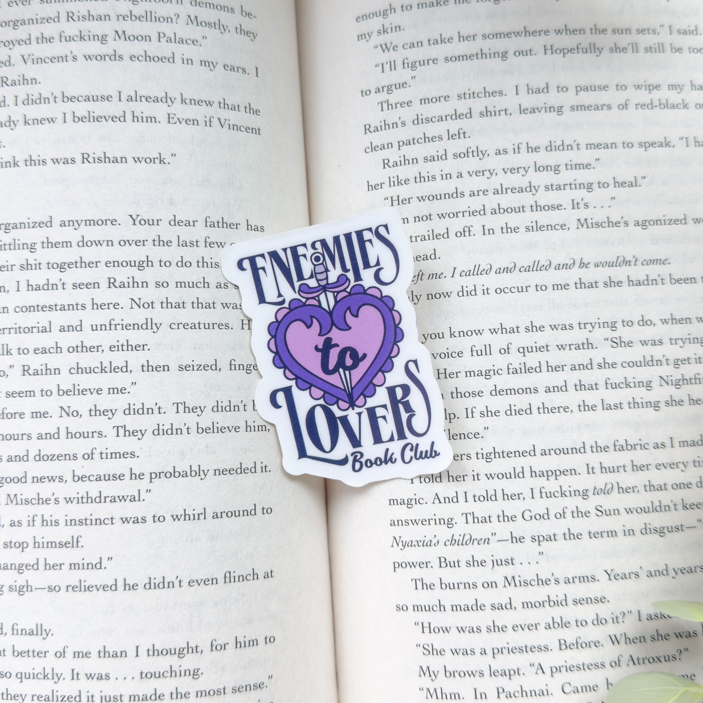 Enemies to Lovers Book Club Sticker