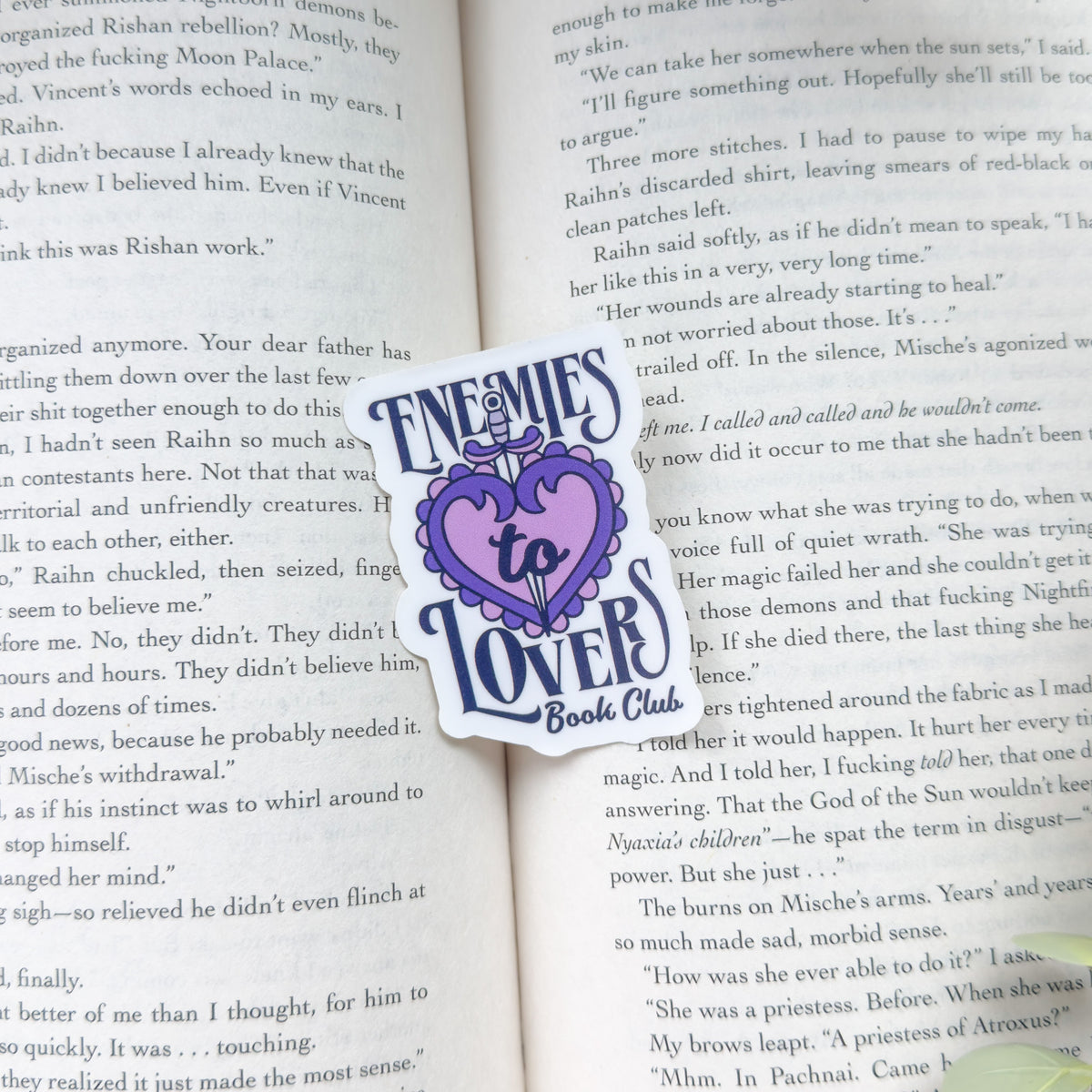 Enemies to Lovers Book Club Sticker