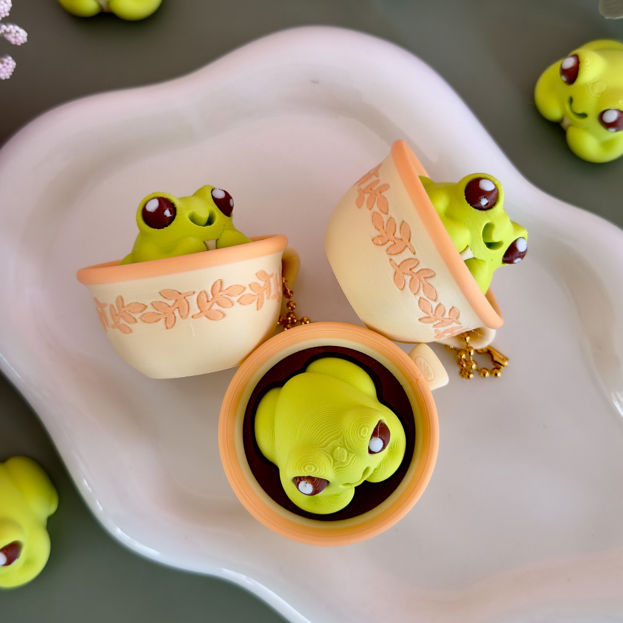 Frog Tea Cup Fidget Clicker