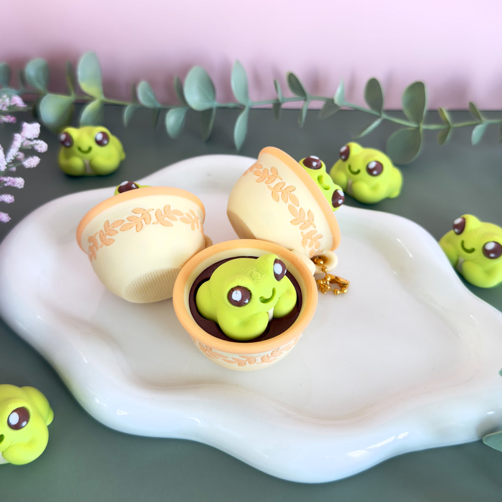 Frog Tea Cup Fidget Clicker