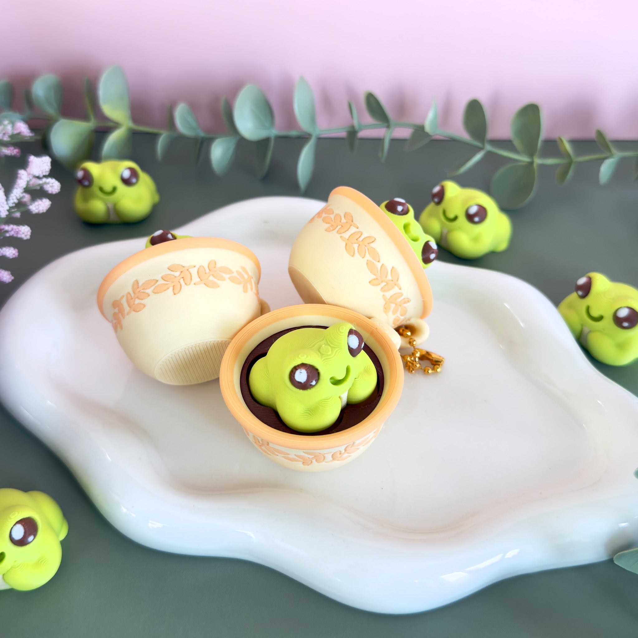 Frog Tea Cup Fidget Clicker