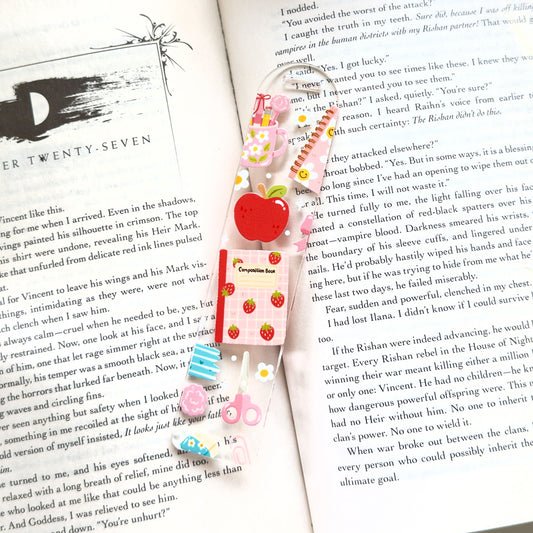 Back to School Acrylic Bookmark