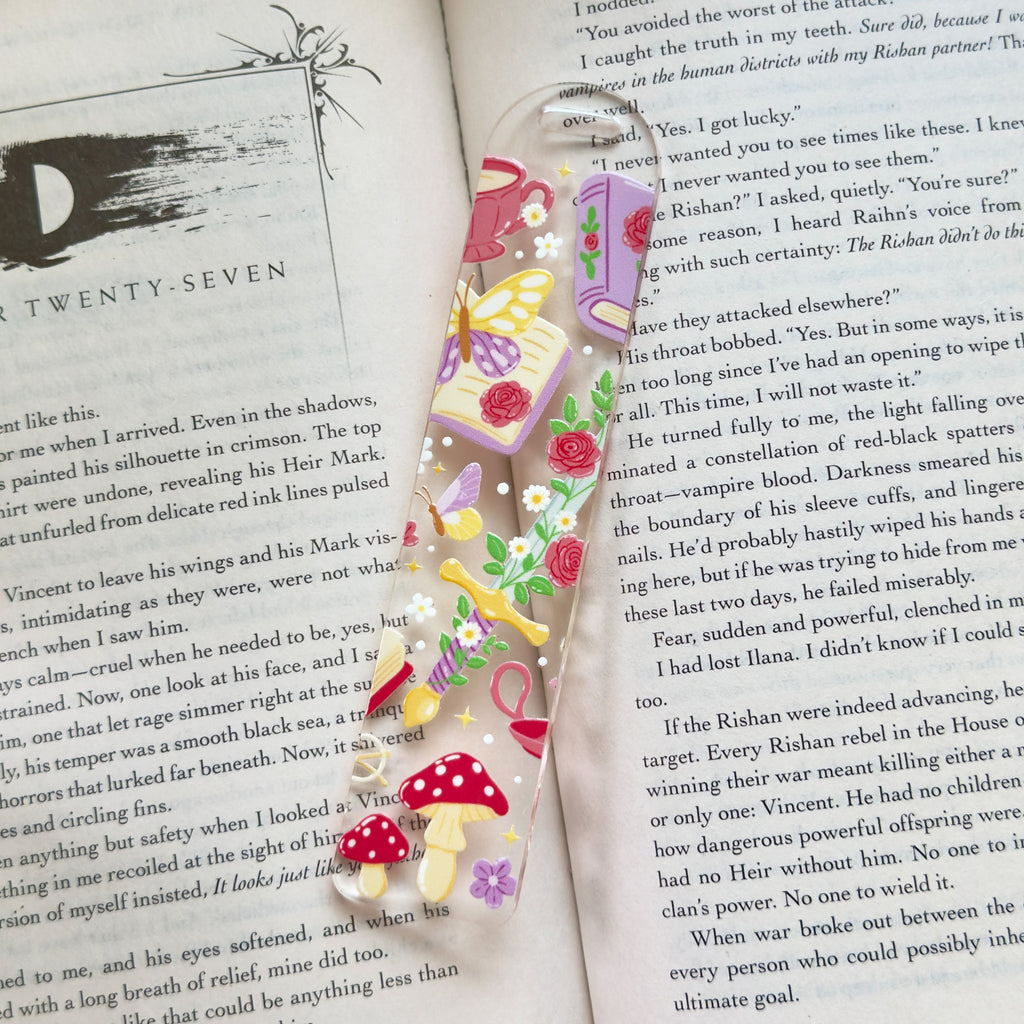 Fantasy Book Lover Acrylic Bookmark