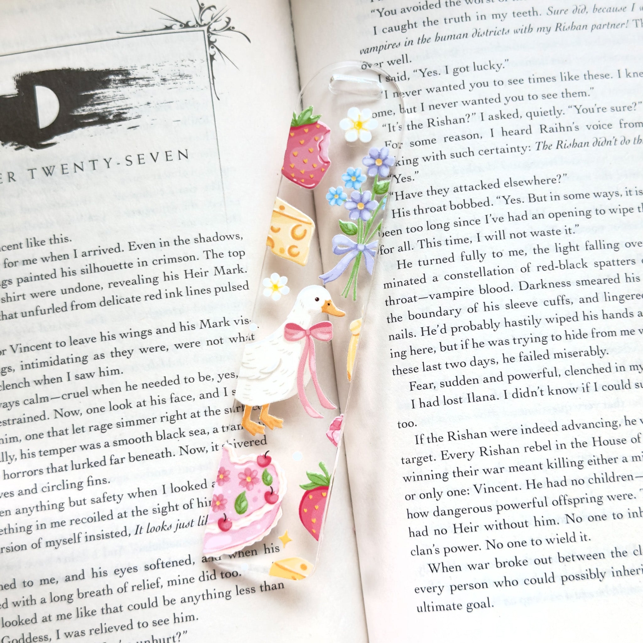 Spring Picnic Acrylic Bookmark