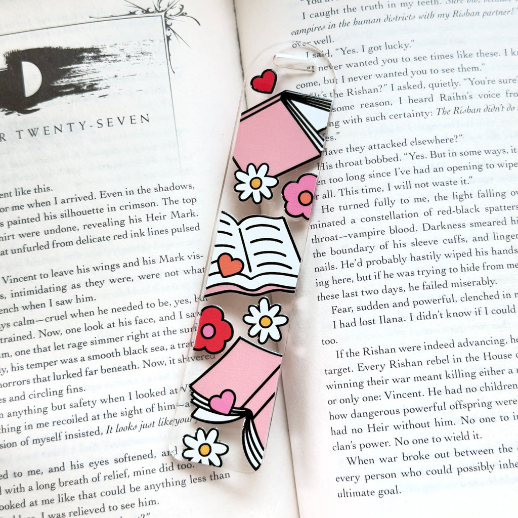 Book Lovers Acrylic Bookmark