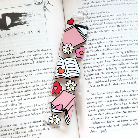 Book Lovers Acrylic Bookmark