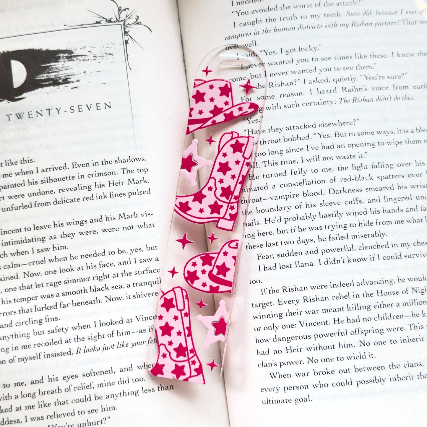 Cowboy Girly Acrylic Bookmark