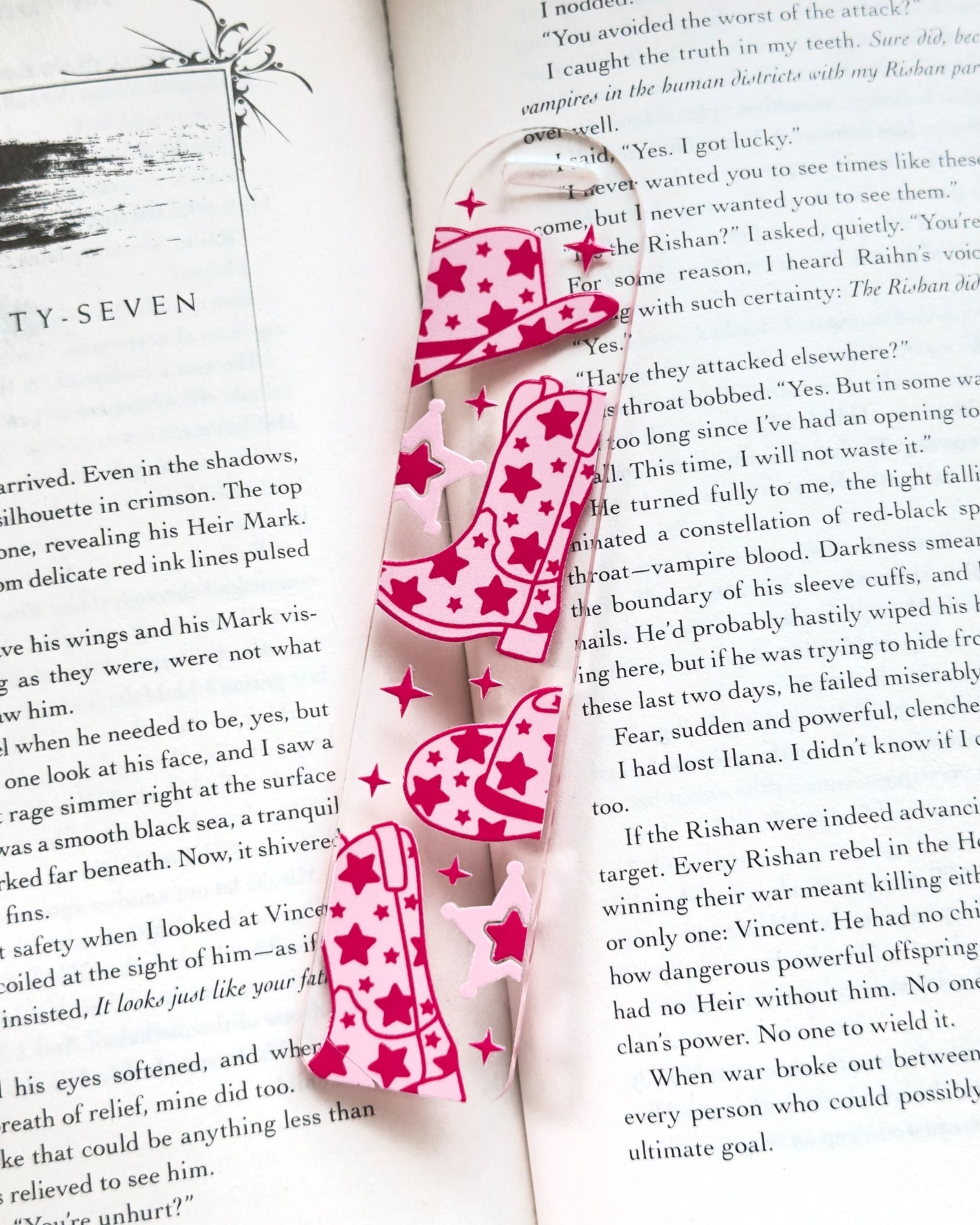 Cowboy Girly Acrylic Bookmark