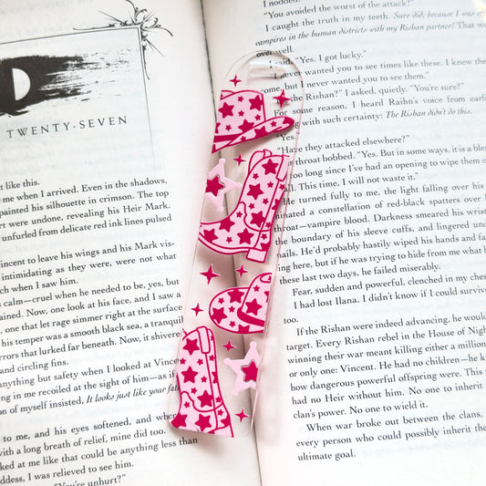 Cowboy Girly Acrylic Bookmark