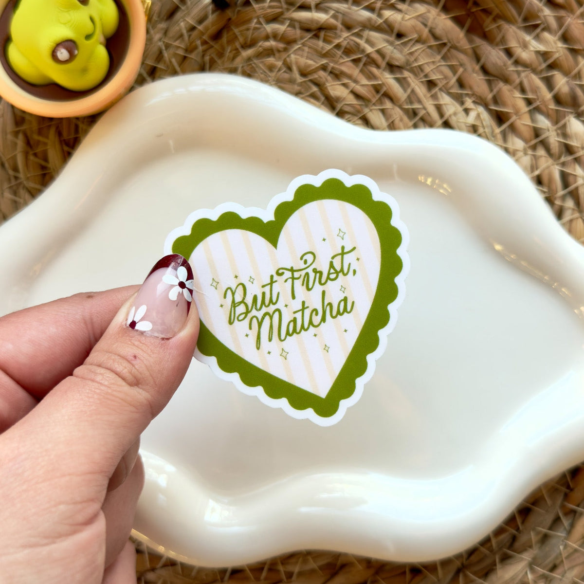 But First Matcha Sticker