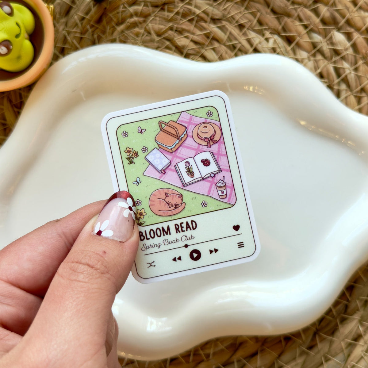 Spring Bloom Read Sticker