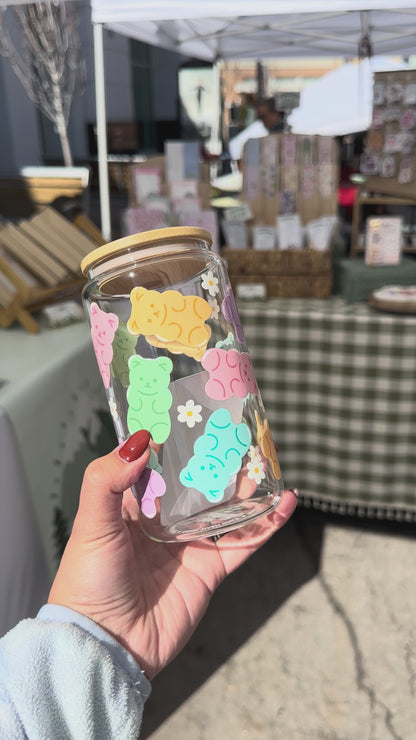 Gummy Bears Glass Cup