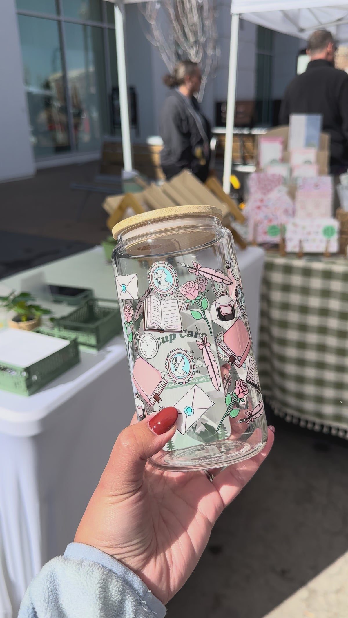 Romantic Story Glass Cup